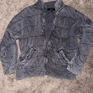 Forever 21 gray quilted jacket